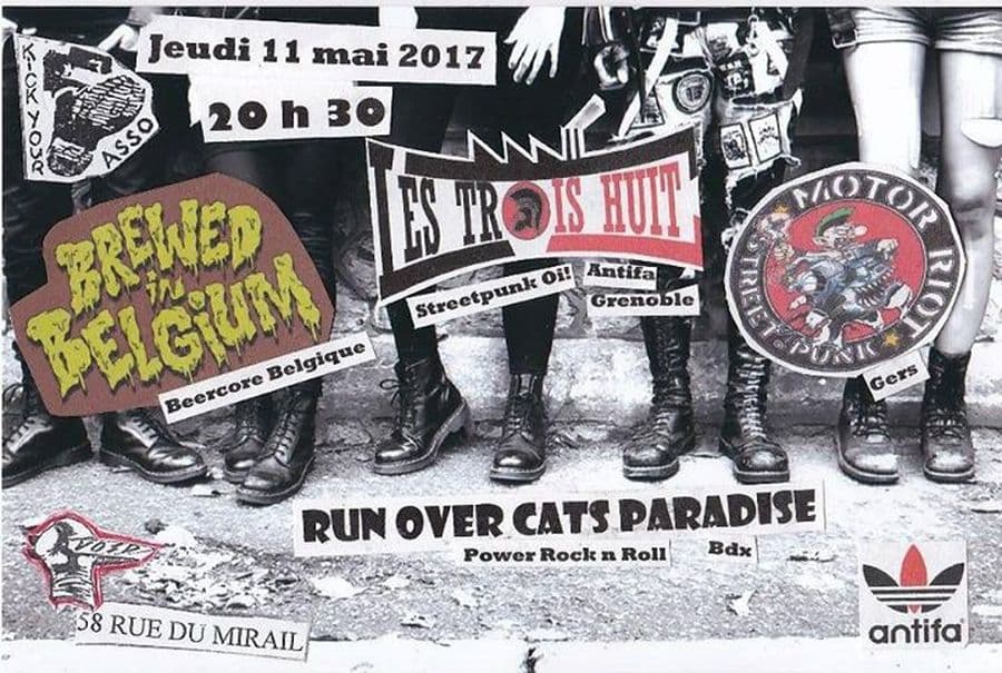 Les Trois Huit + Brewed in Belgium + Motor Riot + Run Over Cats