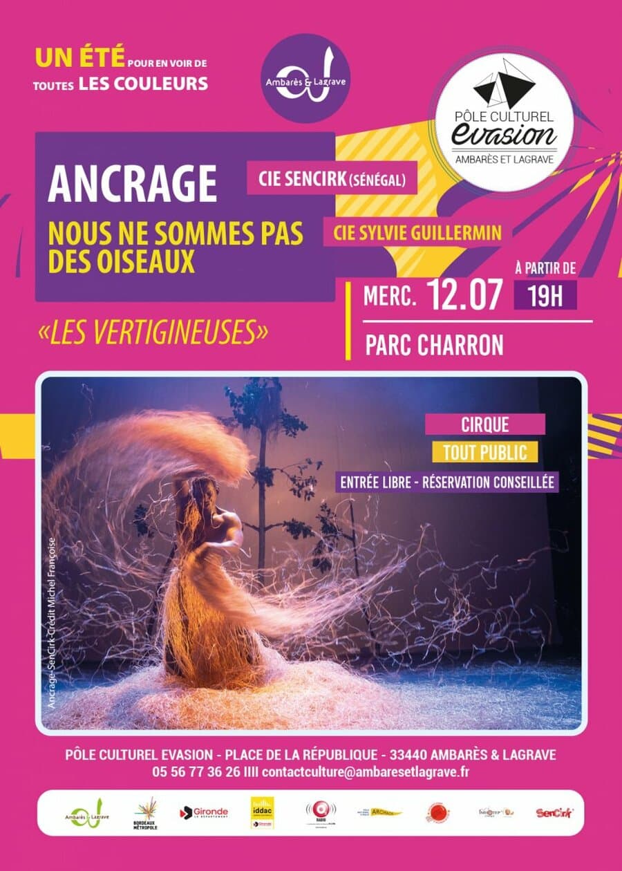 Les Vertigineuses « ANCRAGE » Cie SenCirk (Sénégal) + « Nous ne sommes pas des oiseaux » Cie Sylvie Guillermin