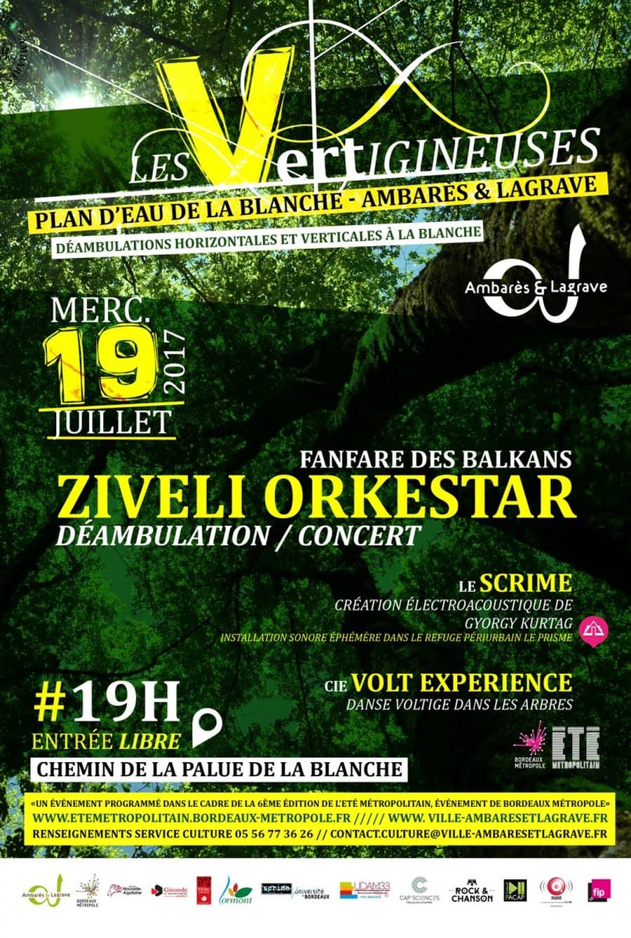« Les Vertigineuses » : avec le ZIVELI ORKESTAR + la Cie VOLT EXPERIENCE + Gyorgy Kurtag