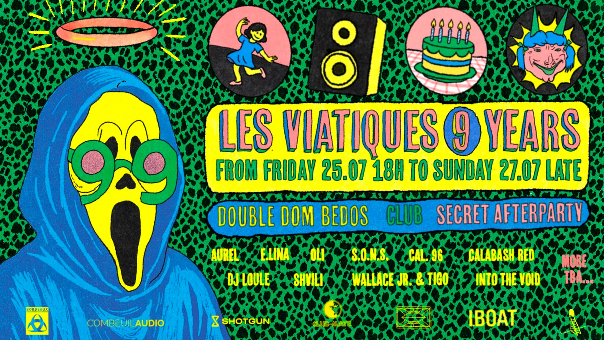 Les Viatiques 9 Years - Dom Bedos Open Air & Afterparties