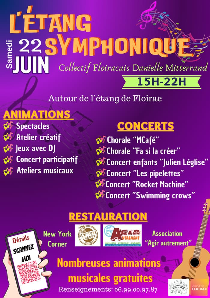 L'étang Symphonique avec le Collectif Floiracais Danielle Mitterrand