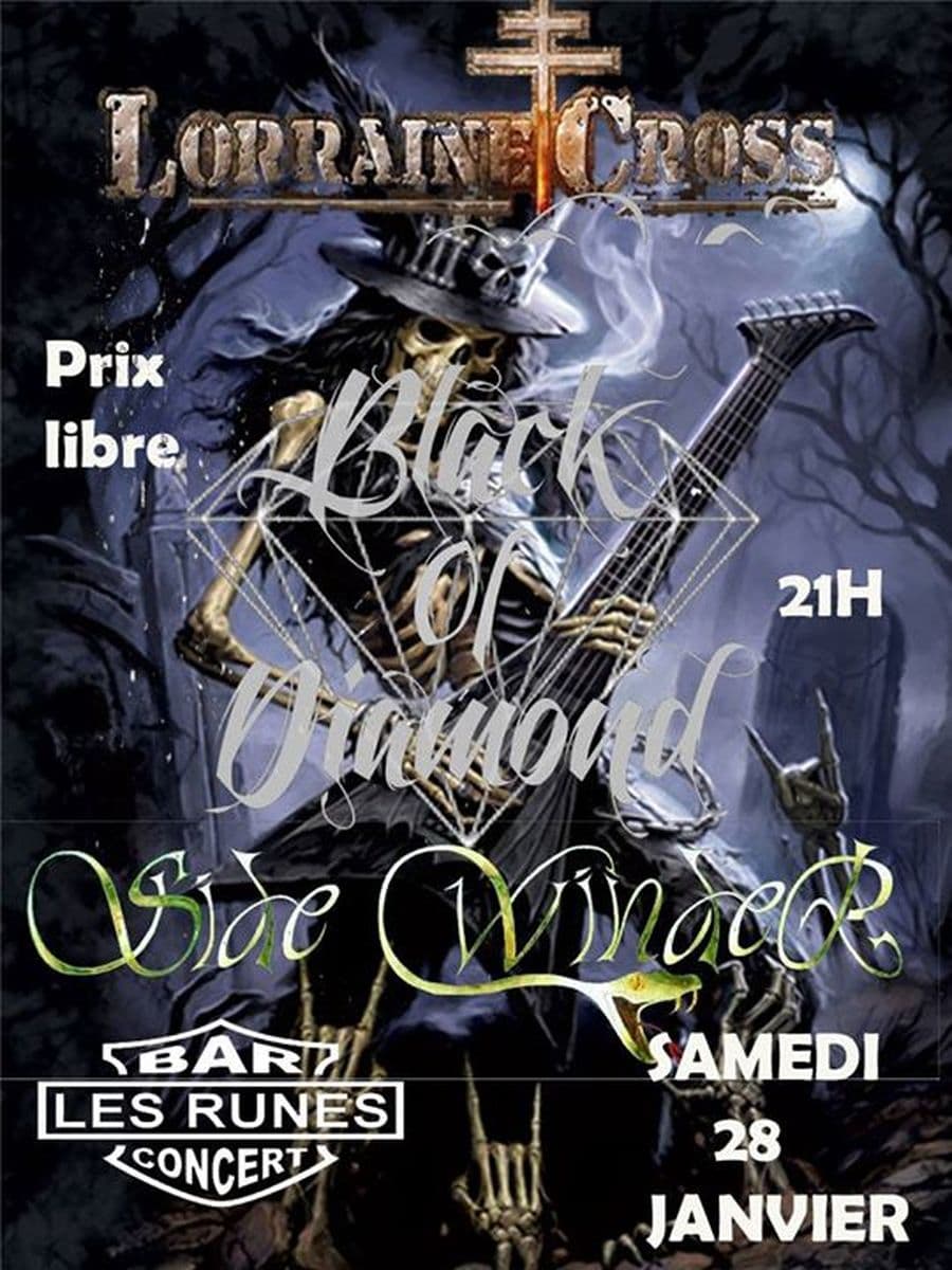 Lorraine Cross + Black Of Diamond + Side Winder