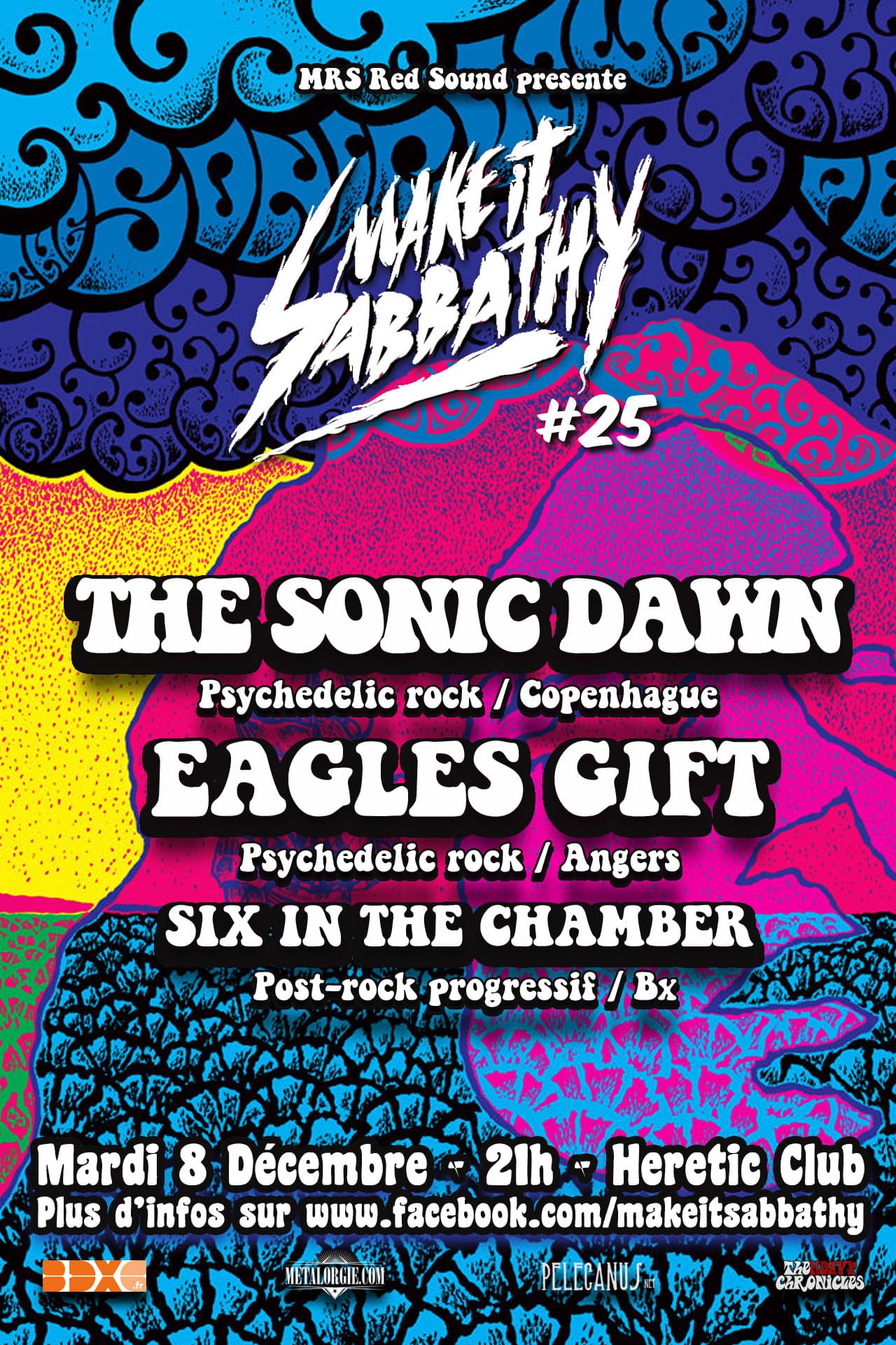 MAKE IT SABBATHY #25 avec THE SONIC DAWN + EAGLES GIFT + Six in the Chamber