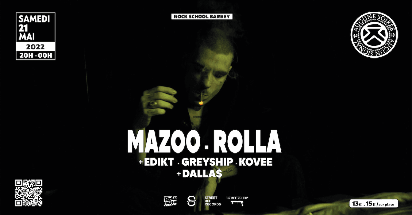 MAZOO ET ROLLA + DALLA$ + EDIKT, GREYSHIP ET KOVEE