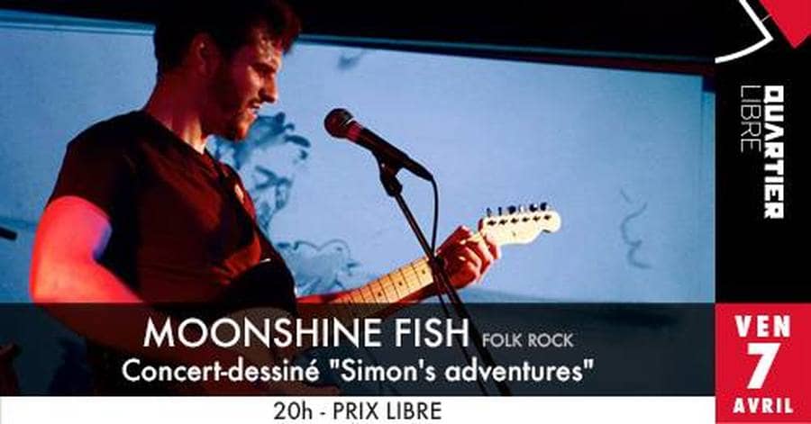Moonshine Fish : Concert-dessiné ''Simon's adventures''