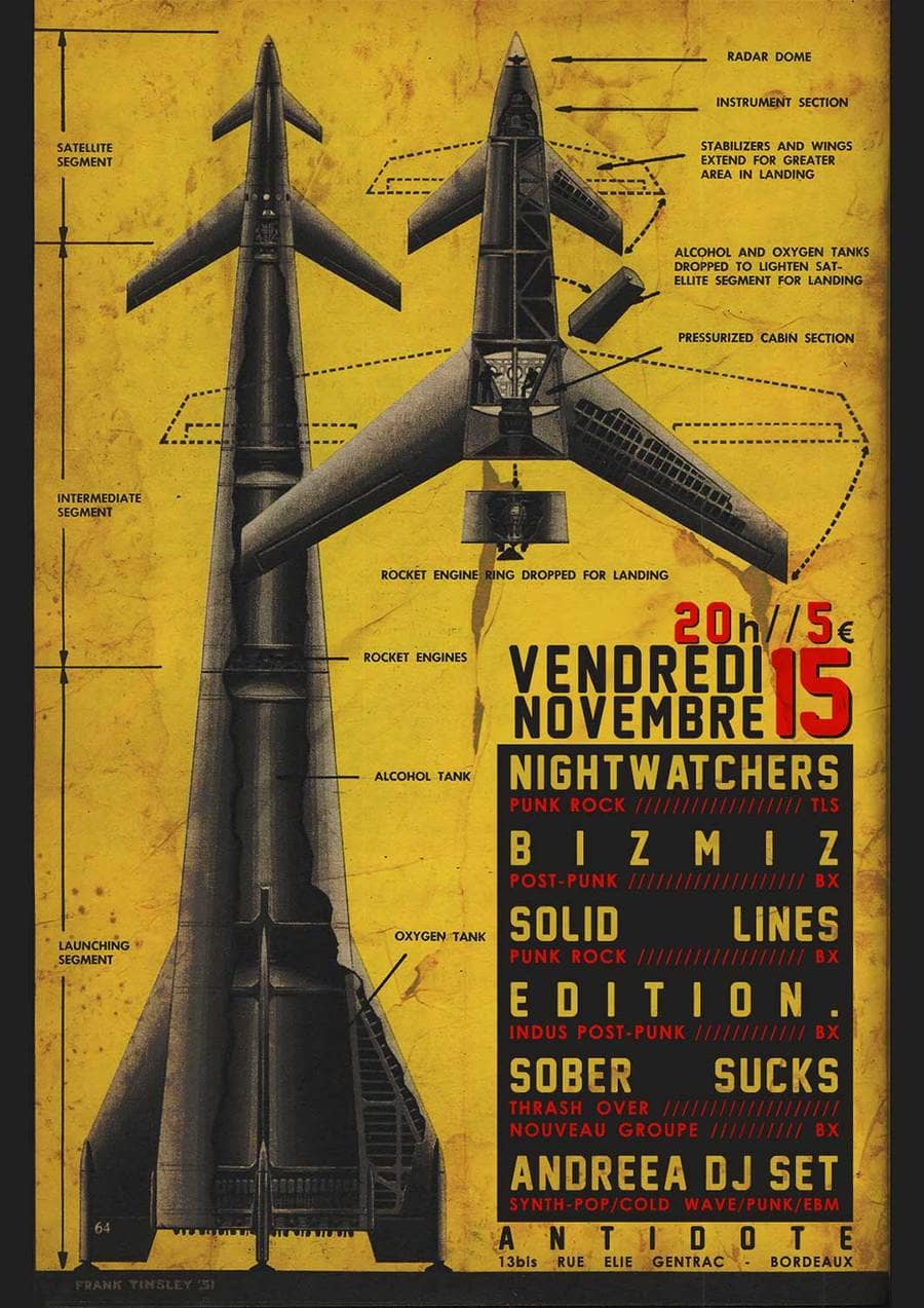 Nightwatchers + BizMiz + Solid Lines + Edition. + Sober Sucks + Andreea DJ Set