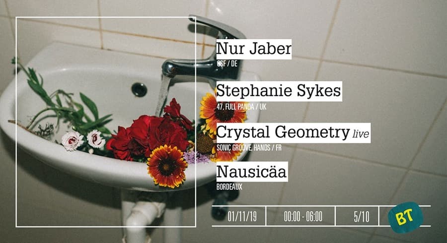 Nur Jaber + Crystal Geometry (live) + Stephanie Sykes + Nausicäa