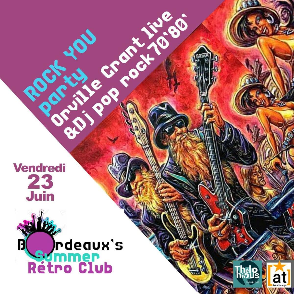 Orville Grant ROCK YOU 70' & 80' party, concert & Dj set