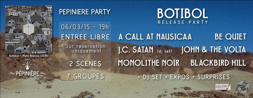 PEPINIERE PARTY : BOTIBOL RELEASE PARTY