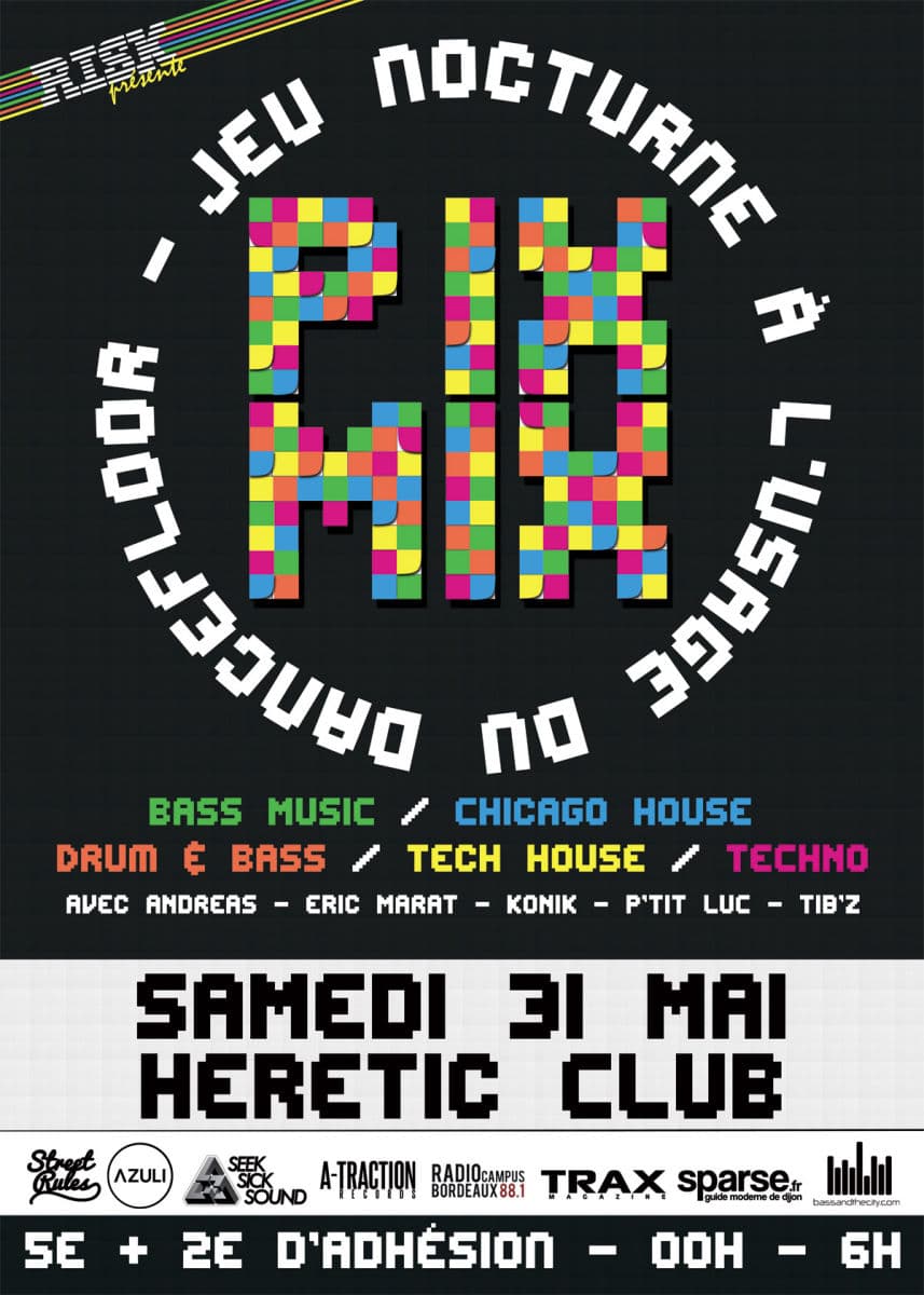 PiXMiX Jeu nocturne à l'usage du dancefloor