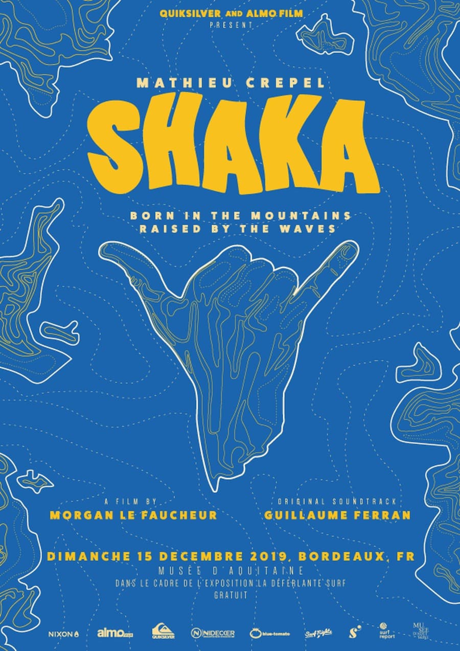 Projection de SHAKA, sur le snowboarder Mathieu Crepel
