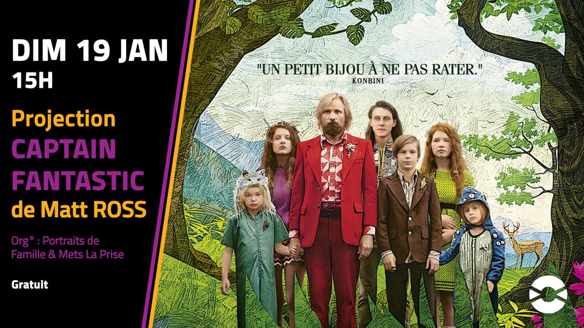 Projection du film 'Captain Fantastic' de Matt Ross