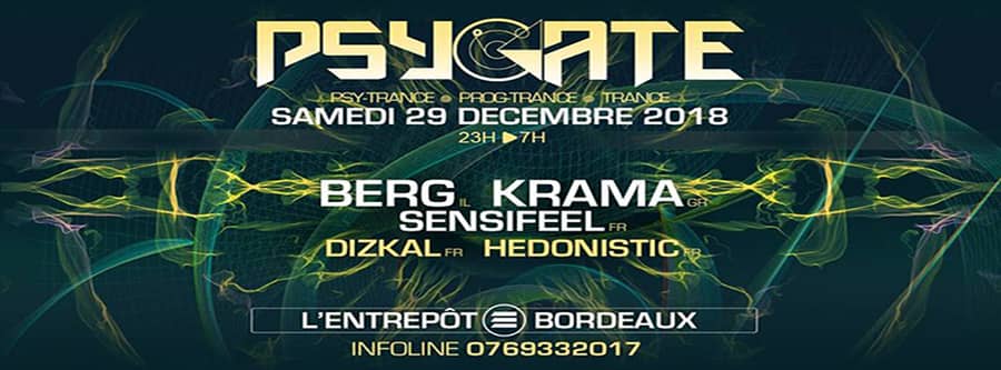 Psygate : avec Berg + Krama + Sensifeel + Dizkal + Hedonistic