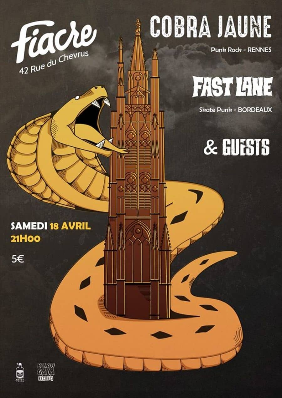 PUNK ROCK SHOW : avec COBRA JAUNE + FAST LANE + GUESTS