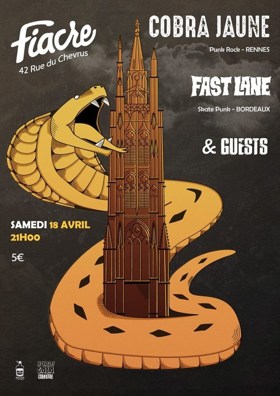 PUNK ROCK SHOW : avec COBRA JAUNE + FAST LANE + GUESTS
