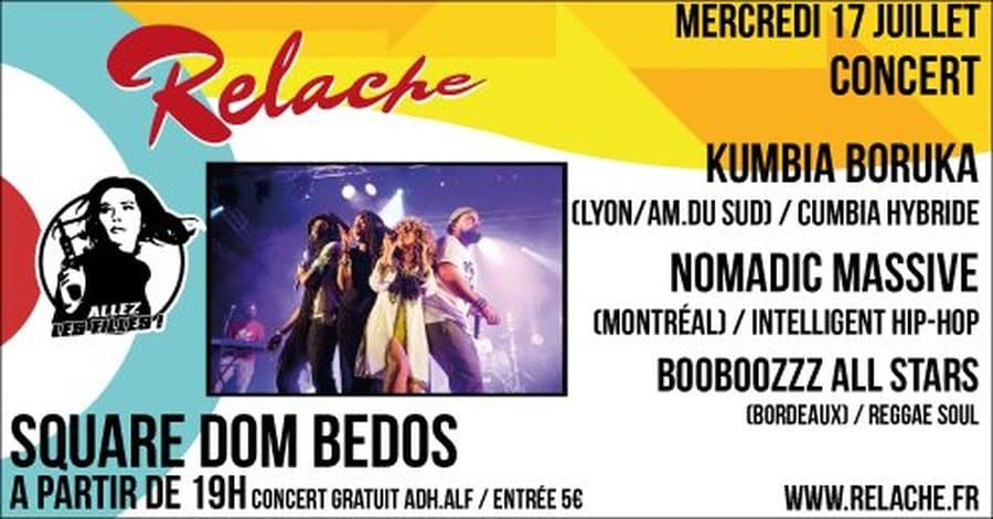 RELACHE #10 - KUMBIA BORUKA + NOMADIC MASSIVE + BOOBOOZZZ' ALL STARS