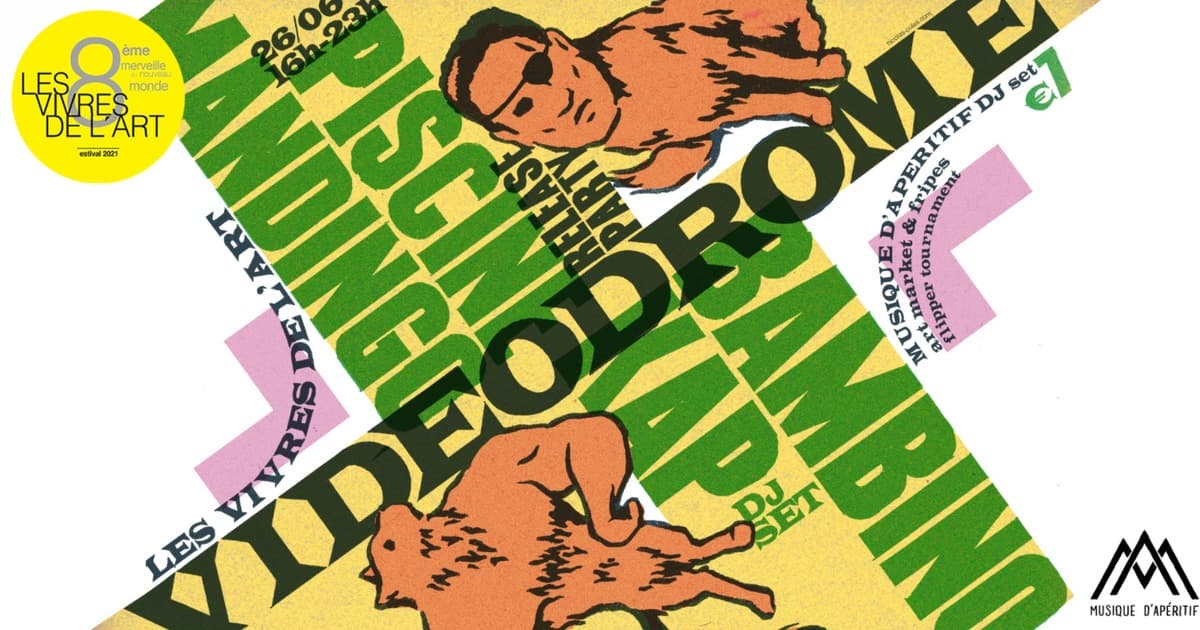 Release party du nouvel album de VIDEODROME avec KAP BAMBINO Dj Set, MANDINGO et PISCINE + Art Market / Village créatif