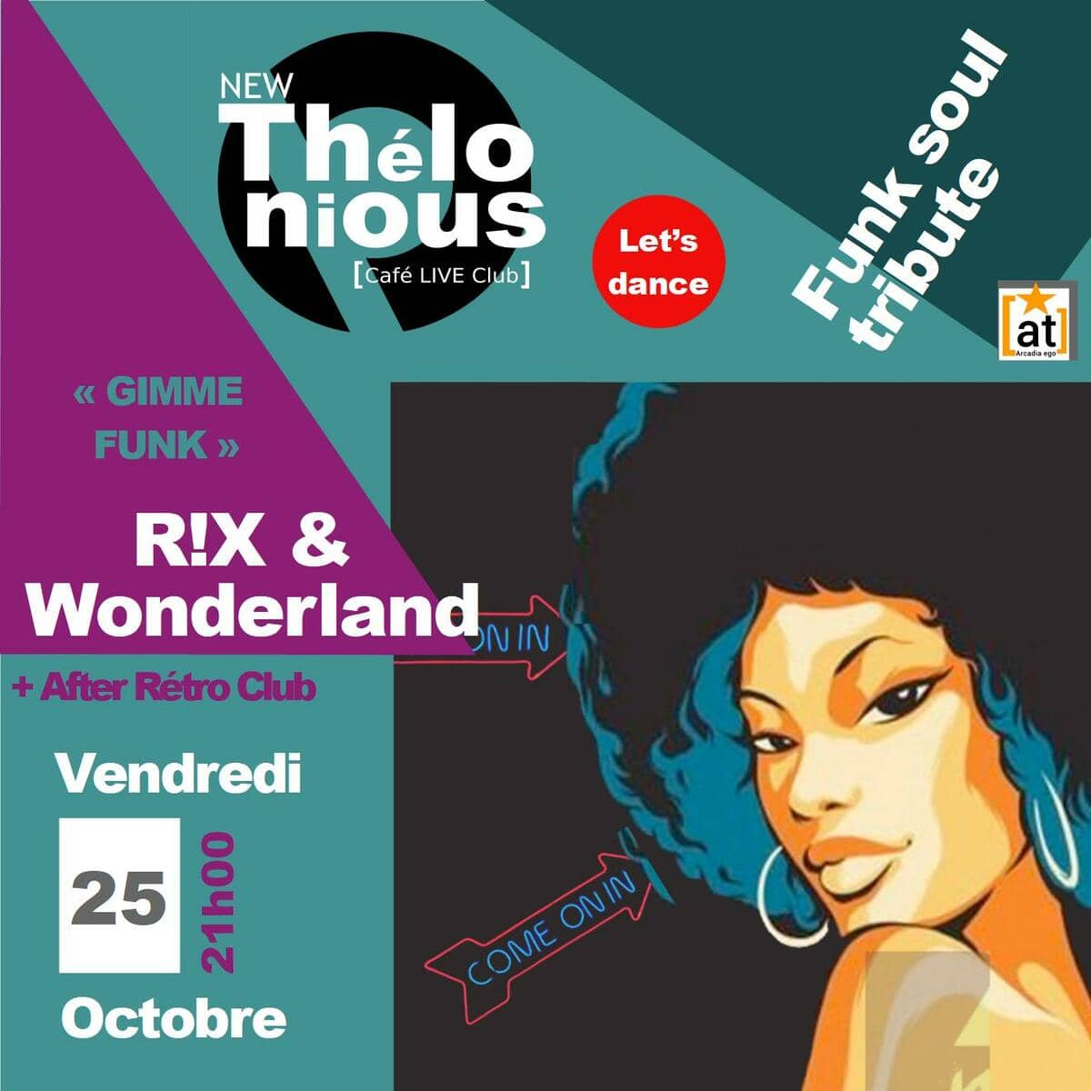 RIX and wonderland ''Gimme funk'' + After Rétro Club