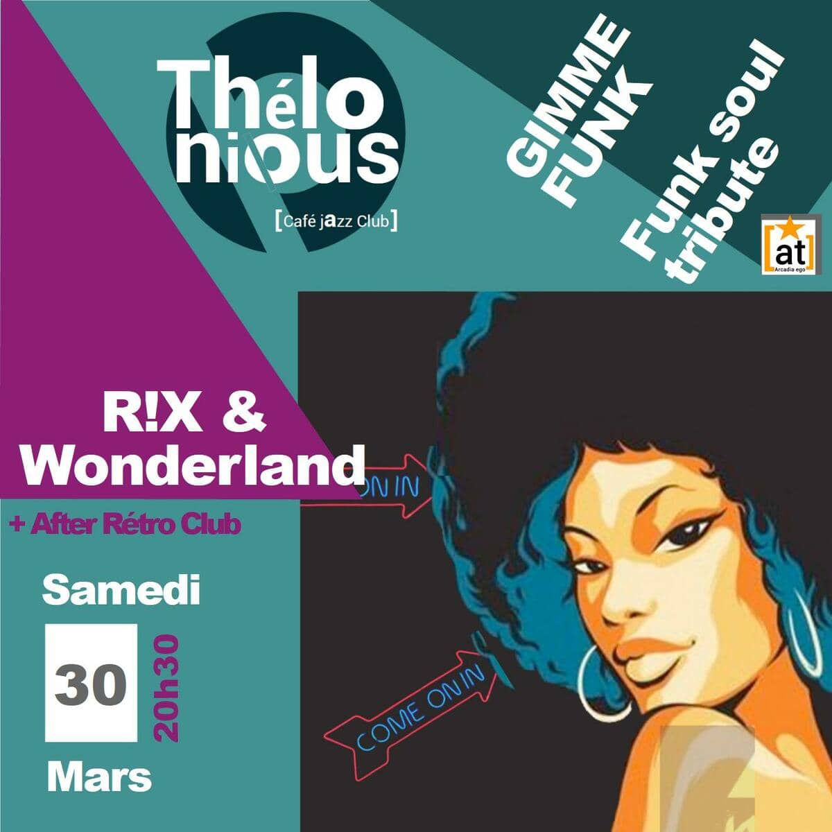 RIX and wonderland ''Gimme funk'' + After Rétro Club