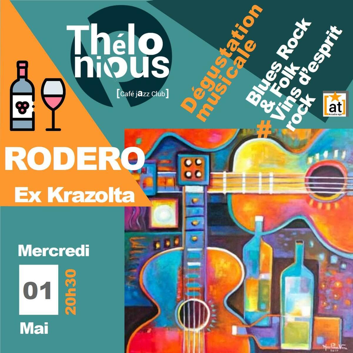 RODERO ex krazolta + dégustation musicale ''Les vins d'esprit Rock''