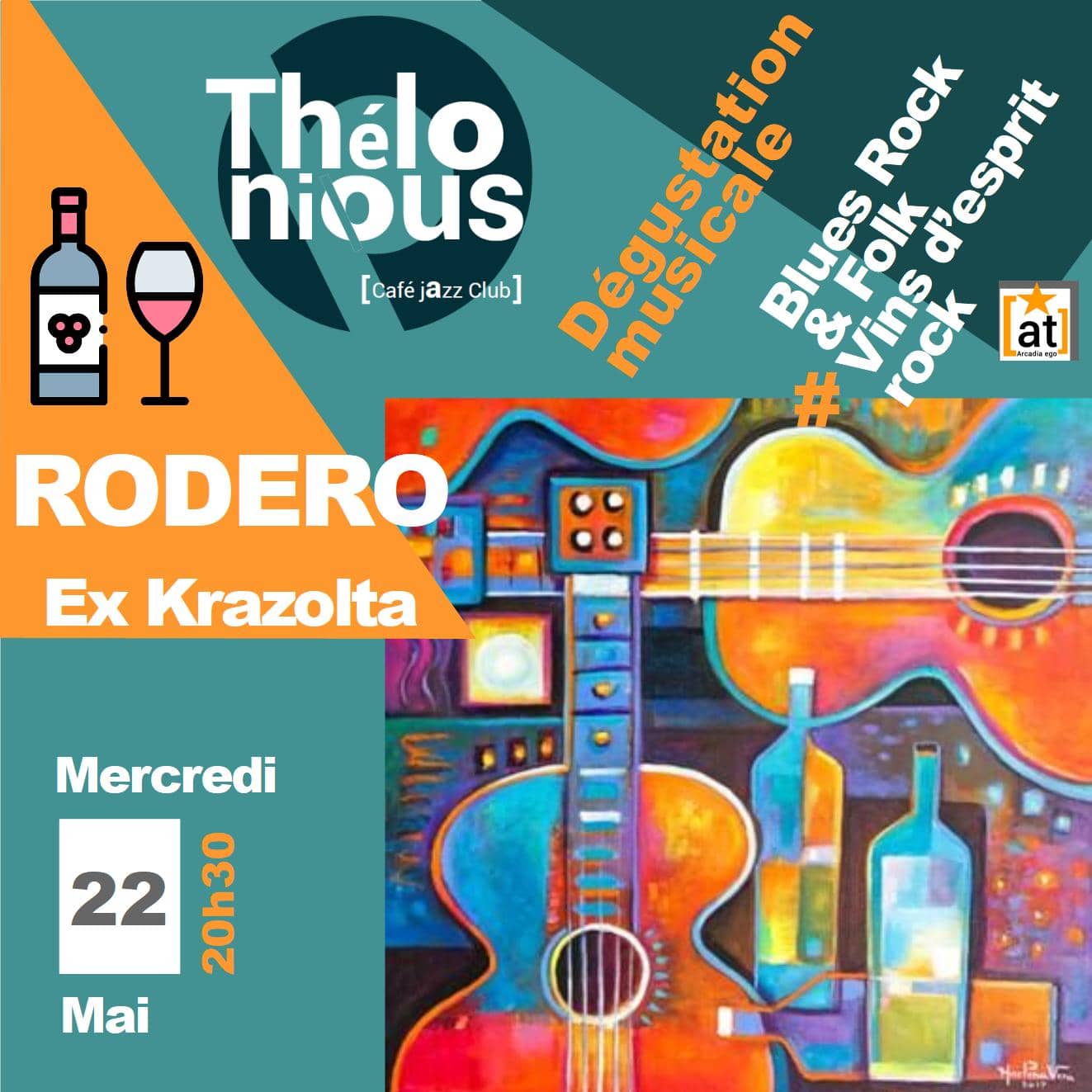 RODERO ex krazolta + dégustation musicale "les vins d'esprit Rock"