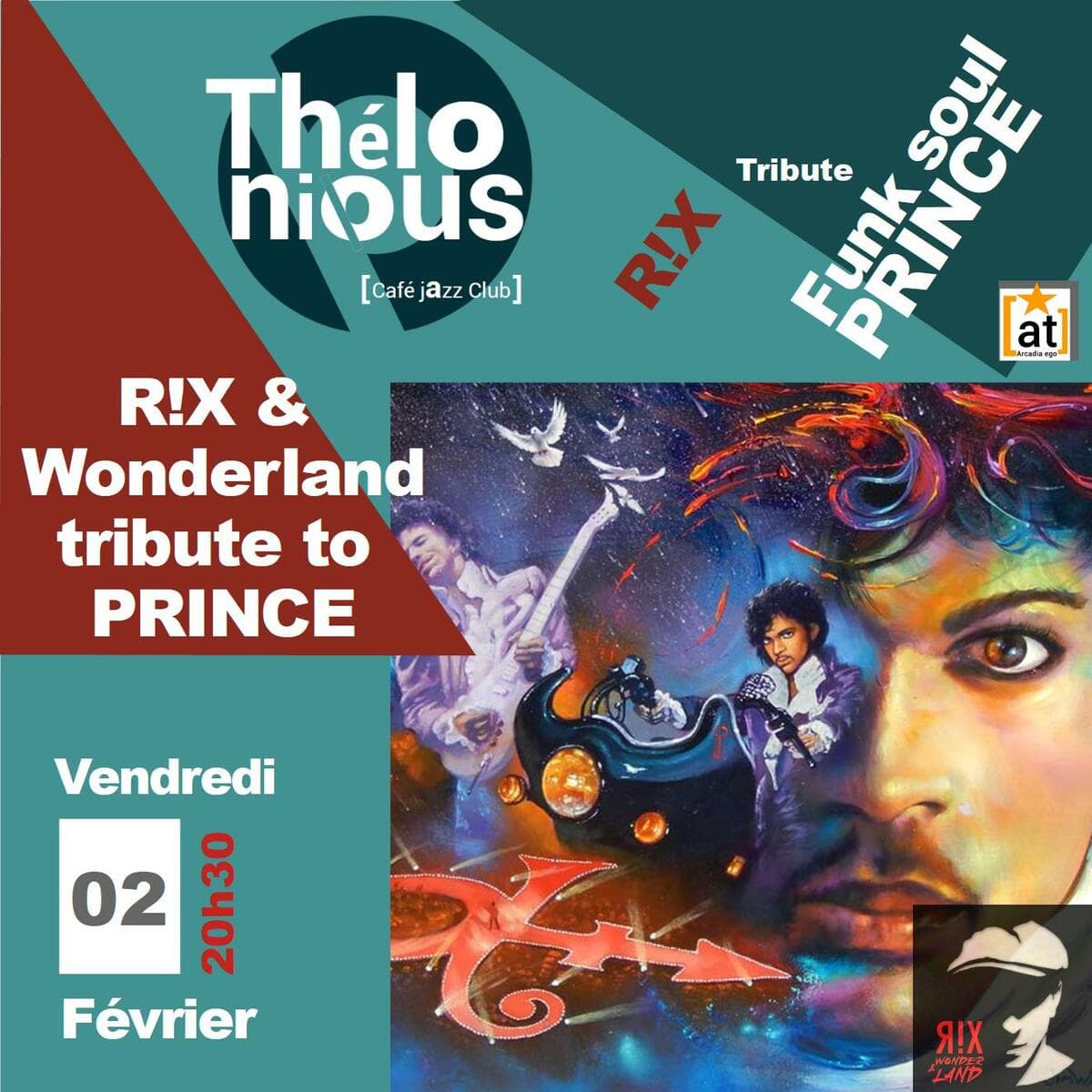 R!X & Wonderland tribute to PRINCE + After Rétro Club