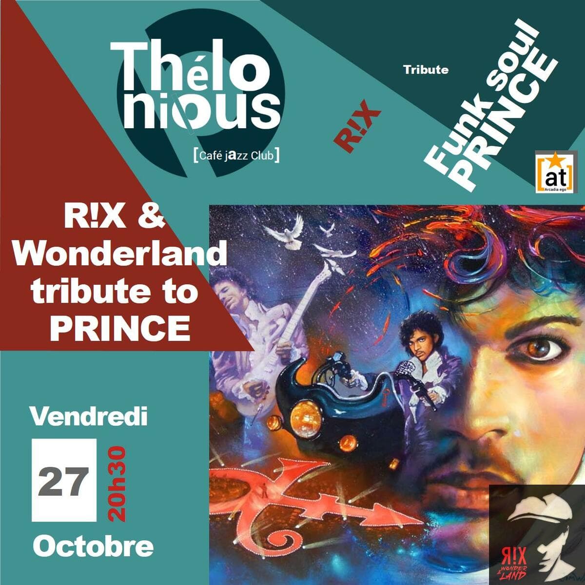 R!X & Wonderland tribute to PRINCE + rugby + after concert