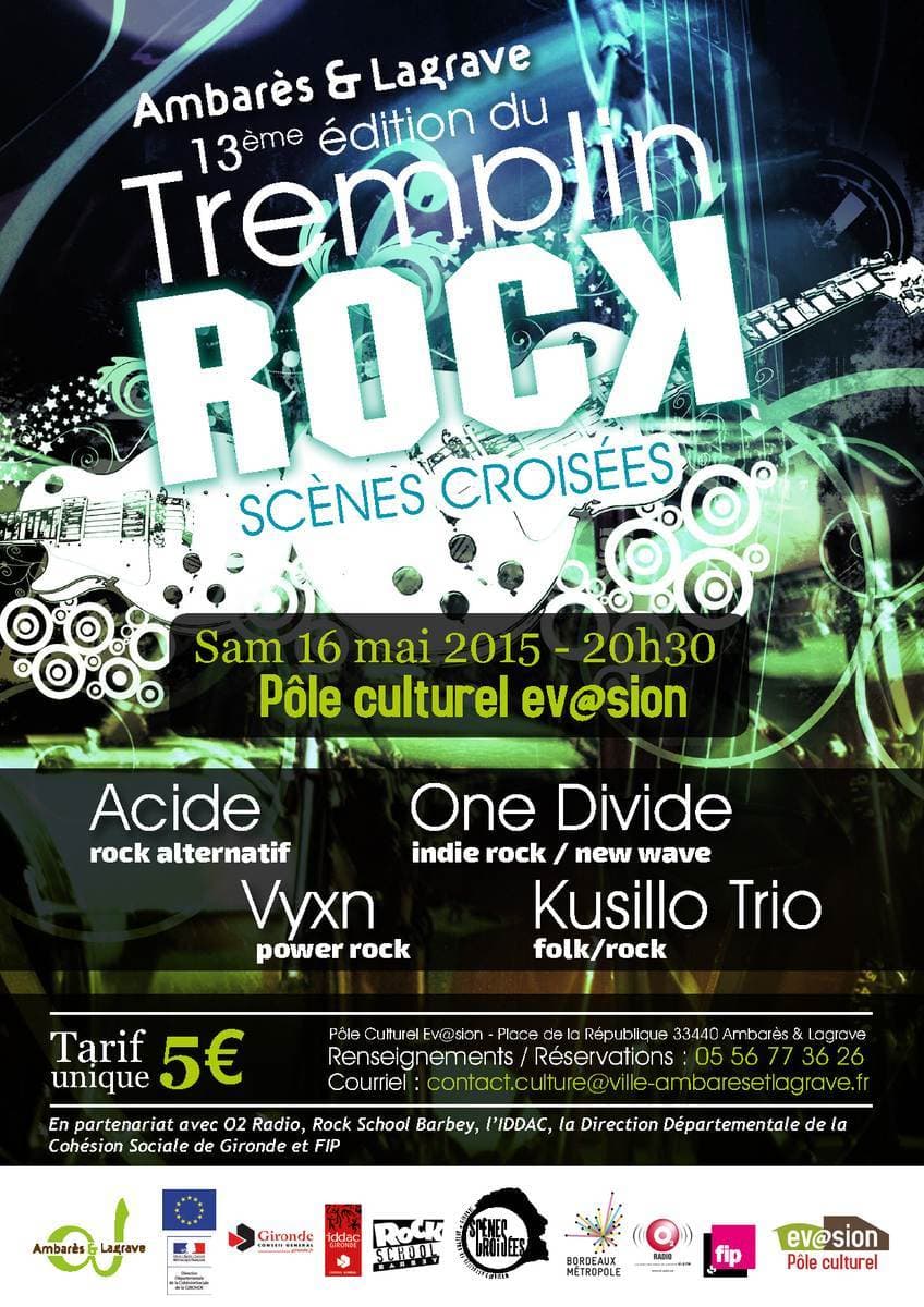 SCENES CROISEES 2015 // 13éme tremplin rock