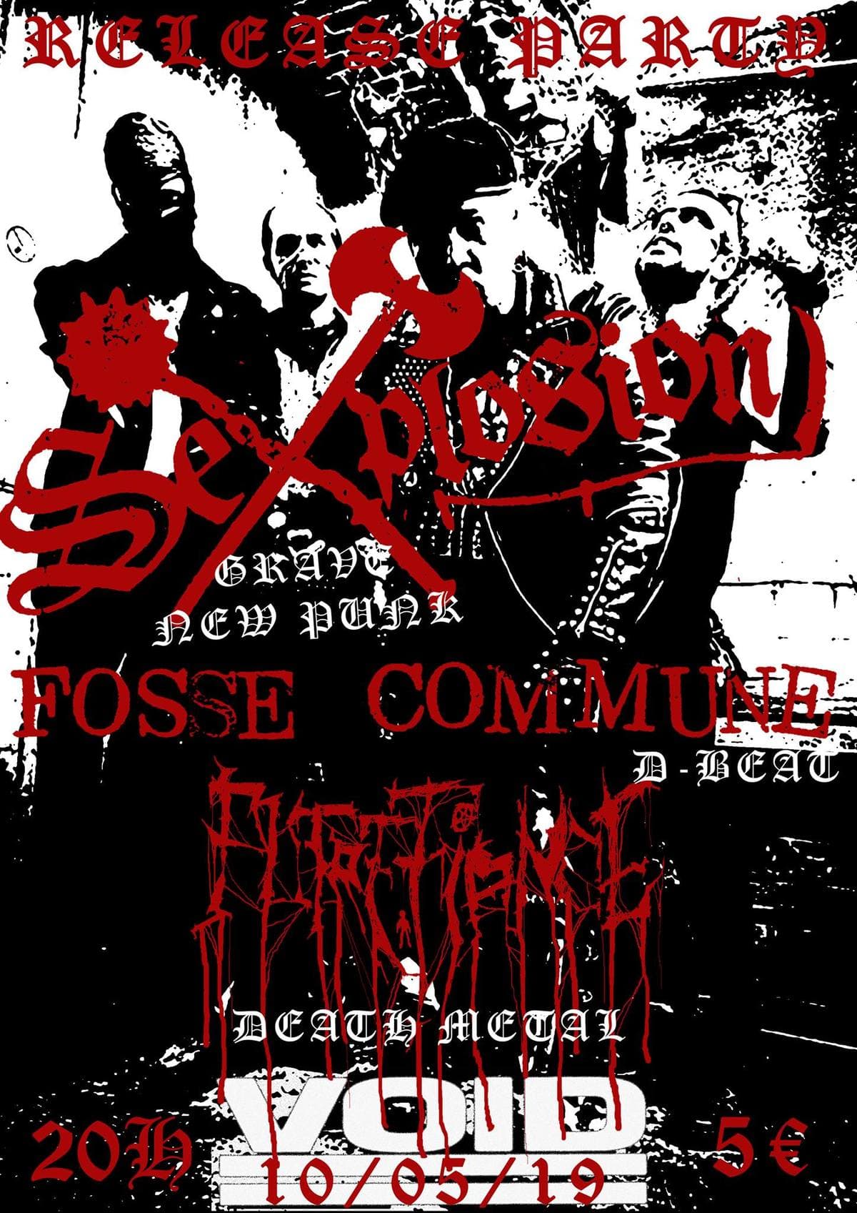SEXPLOSION release party ! avec FOSSE COMMUNE + PUTREFIANCE