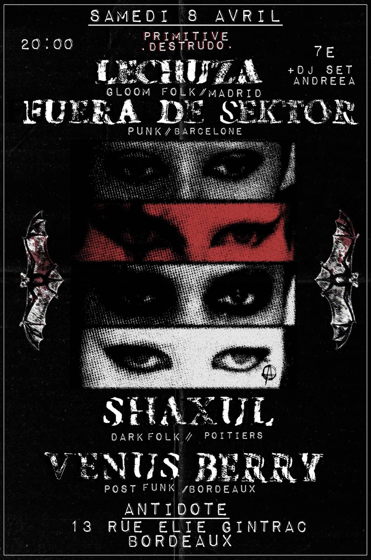 Shaxul + Fuera de Sektor + Lechuza + Venus Berry + Dj set Andreea