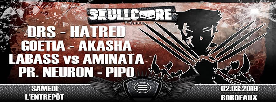 Skullcore : avec DRS + Hatred + Goetia + Akasha + Aminata vs Labass
