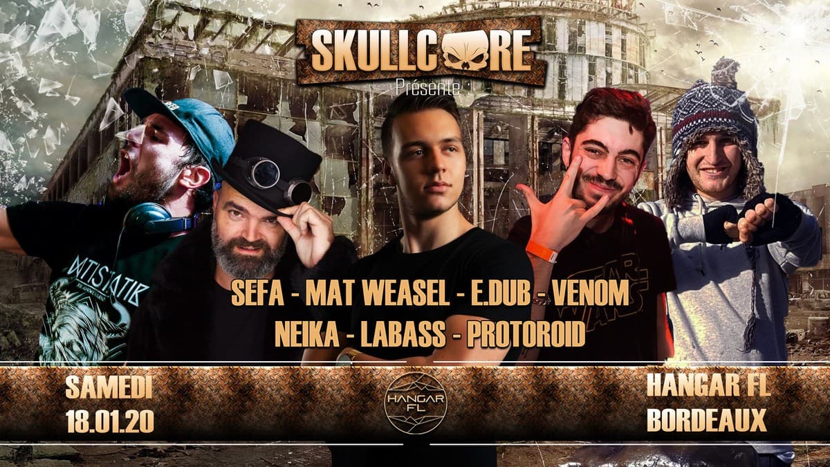 Skullcore : avec Sefa + E.Dub + Mat Weasel + Venom + Neika