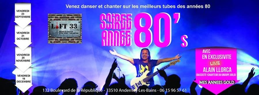 Soirée Année 80's