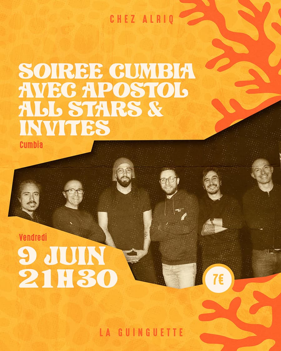 Soirée Cumbia avec Apostol All stars et invités