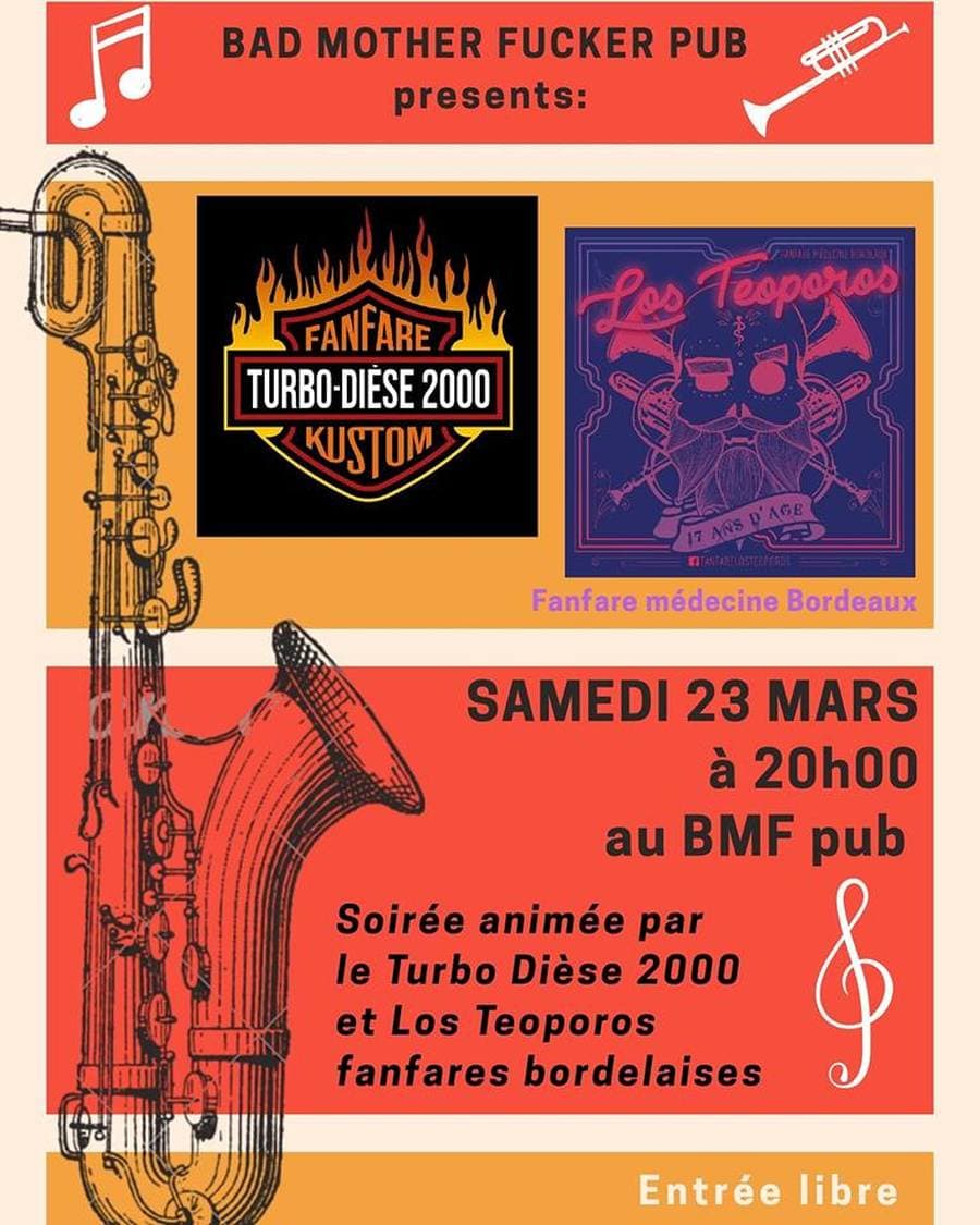 Soirée Fanfares - Los Teoporos + Turbo Dièse 2000