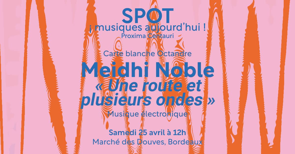 ¡SPOT! musique aujourd'hui - Meihdi Noble (Collectif Octandre)