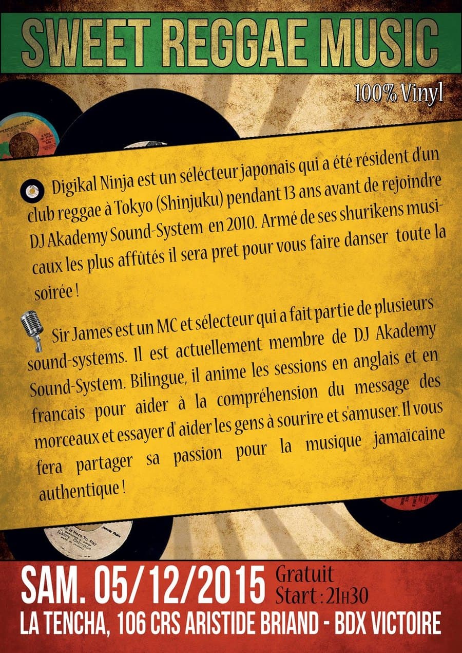 Sweet reggae music - Avec Digikal Ninja X Sir James