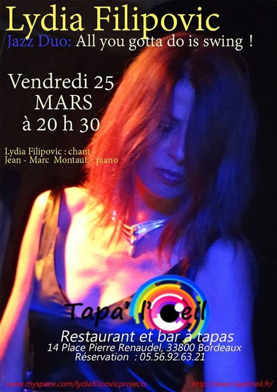 Tapas Concert : Lydia Filipovic Jazz Duo