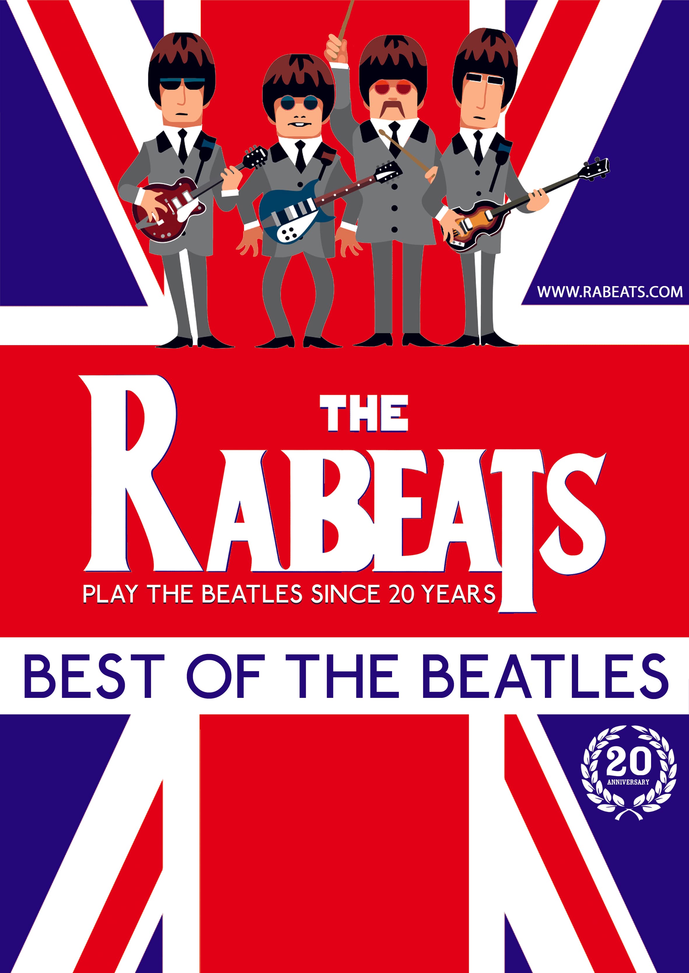 THE RABEATS - HOMMAGE AUX BEATLES - LA TOURNEE DES 20 ANS