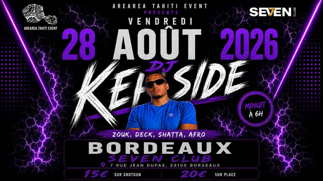 DJ Kenside - Tournée 2026-2027
