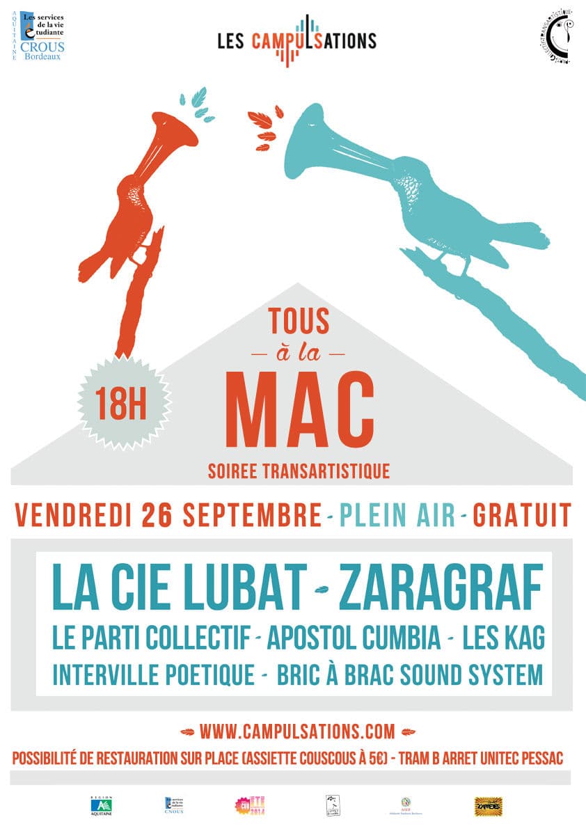 TOUS A LA MAC ! Soirée transartistique
