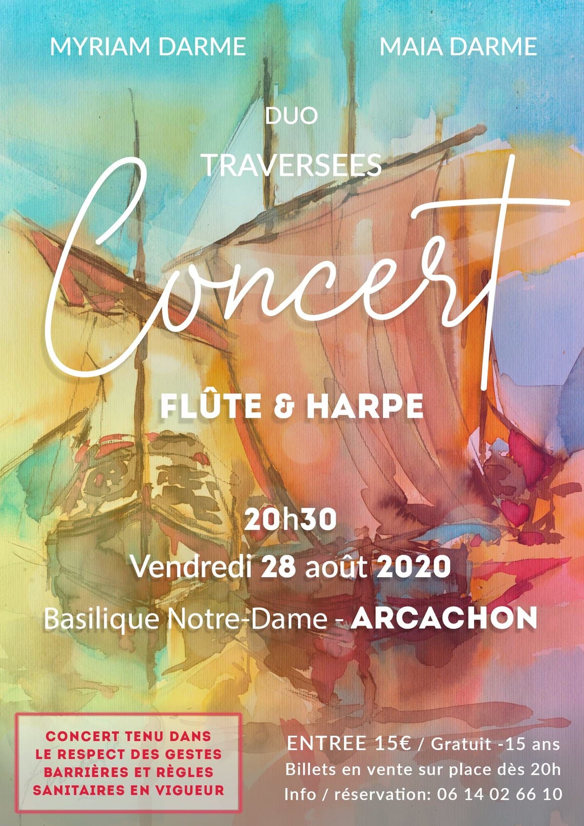 Traversées - Concert en duo flûte et harpe avec Maia et Myriam Darmé