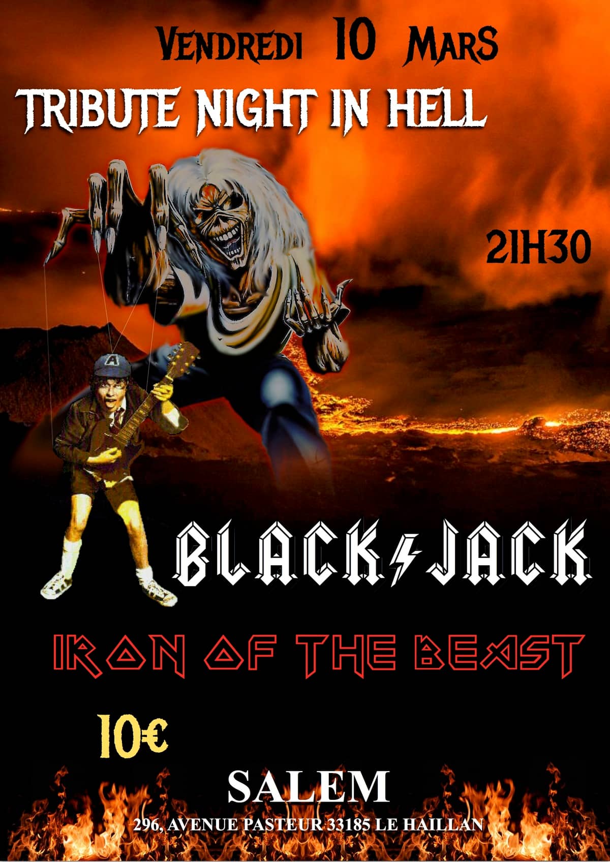 Tribute Night in Hell : avec Black Jack + Iron Of The Beast