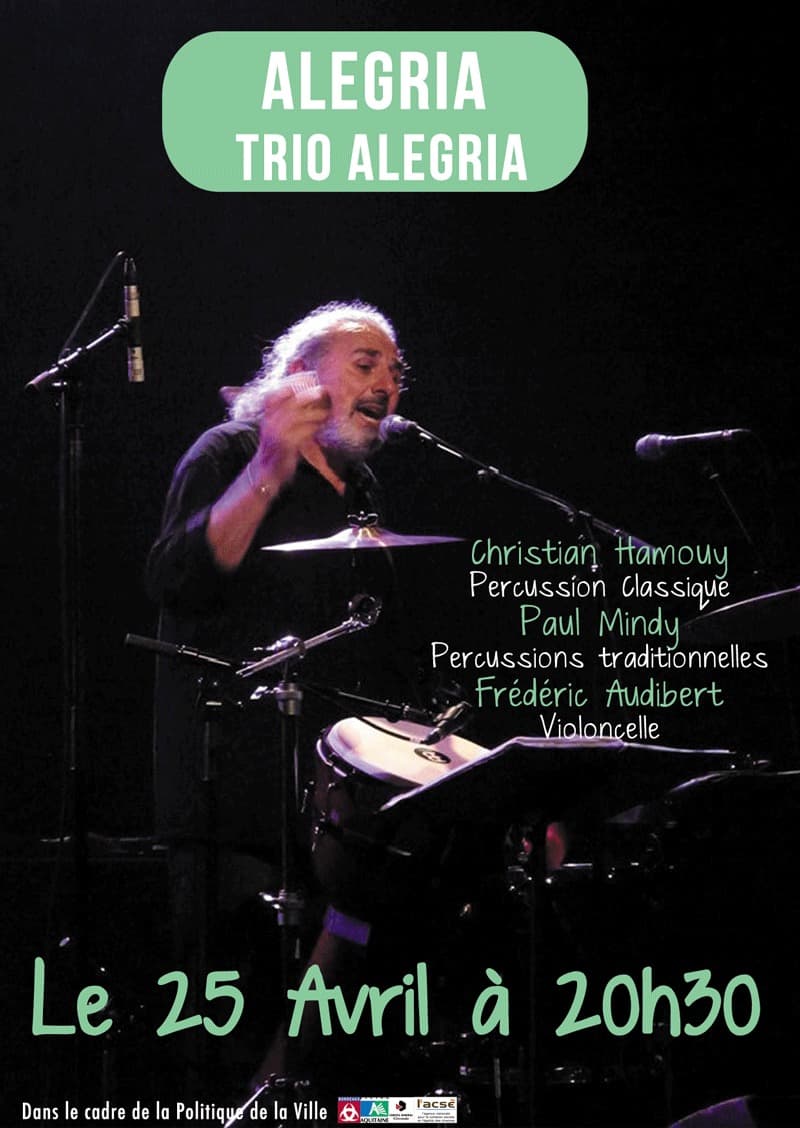 Trio Alegria (Christian Hamouy, Paul Mindy, Frédéric Audibert)