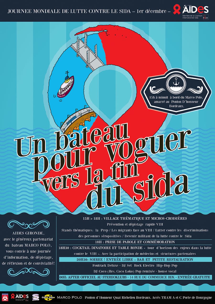 Un bateau pour voguer vers la fin du sida: la soirée de cloture !