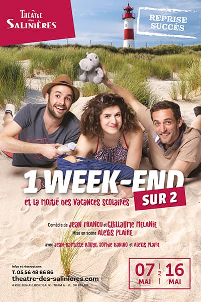 UN WEEK-END SUR DEUX ET LA MOITIE DES VACANCES SCOLAIRES