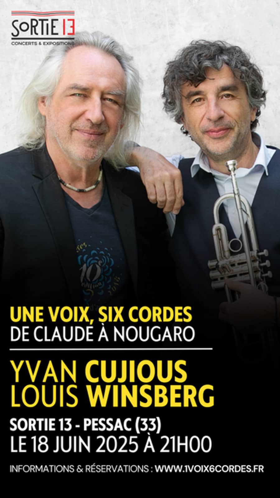 Une Voix, Six Cordes - De Claude à Nougaro / Yvan CUJIOUS & Louis WINSBERG