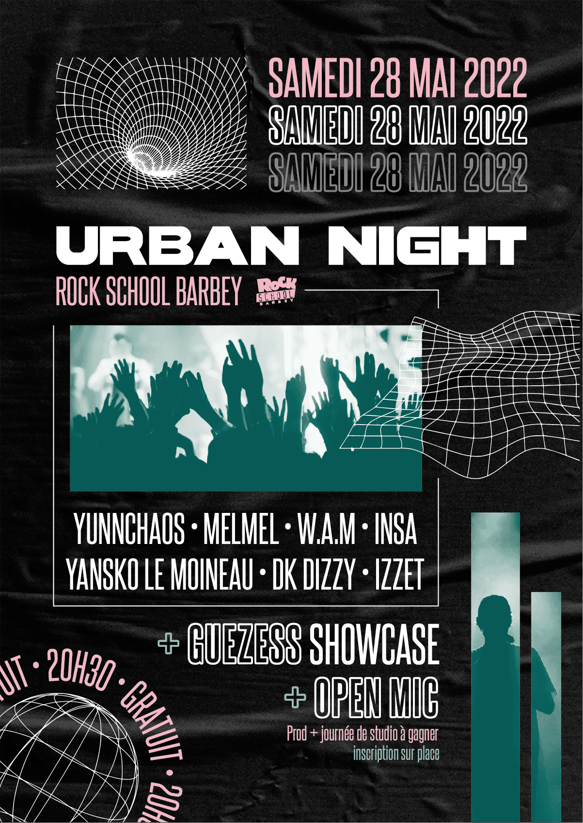 URBAN NIGHT - Avec Guezess, Yunnchaos, W.A.M, Izzet, Yansko Le Moineau, MelMel, DK Dizzy, INSA