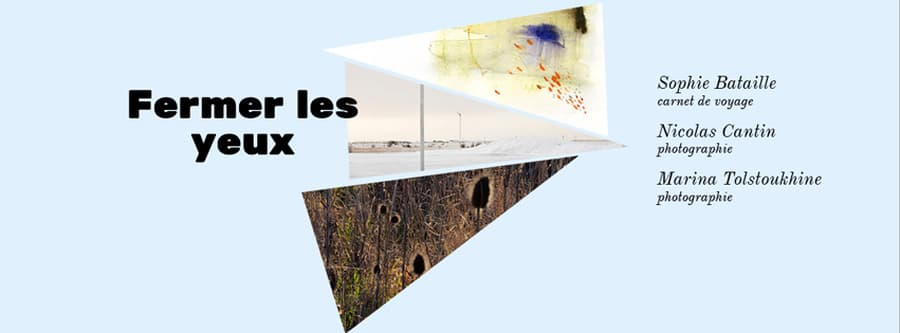 Vernissage de l'exposition "Fermer les yeux" (dessin & photographie)