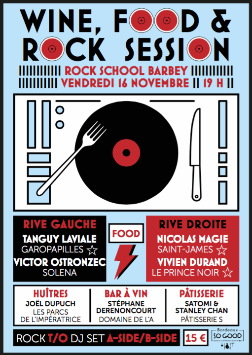 Wine, Food & Rock Session : avec T/O + A-SIDE/B-SIDE